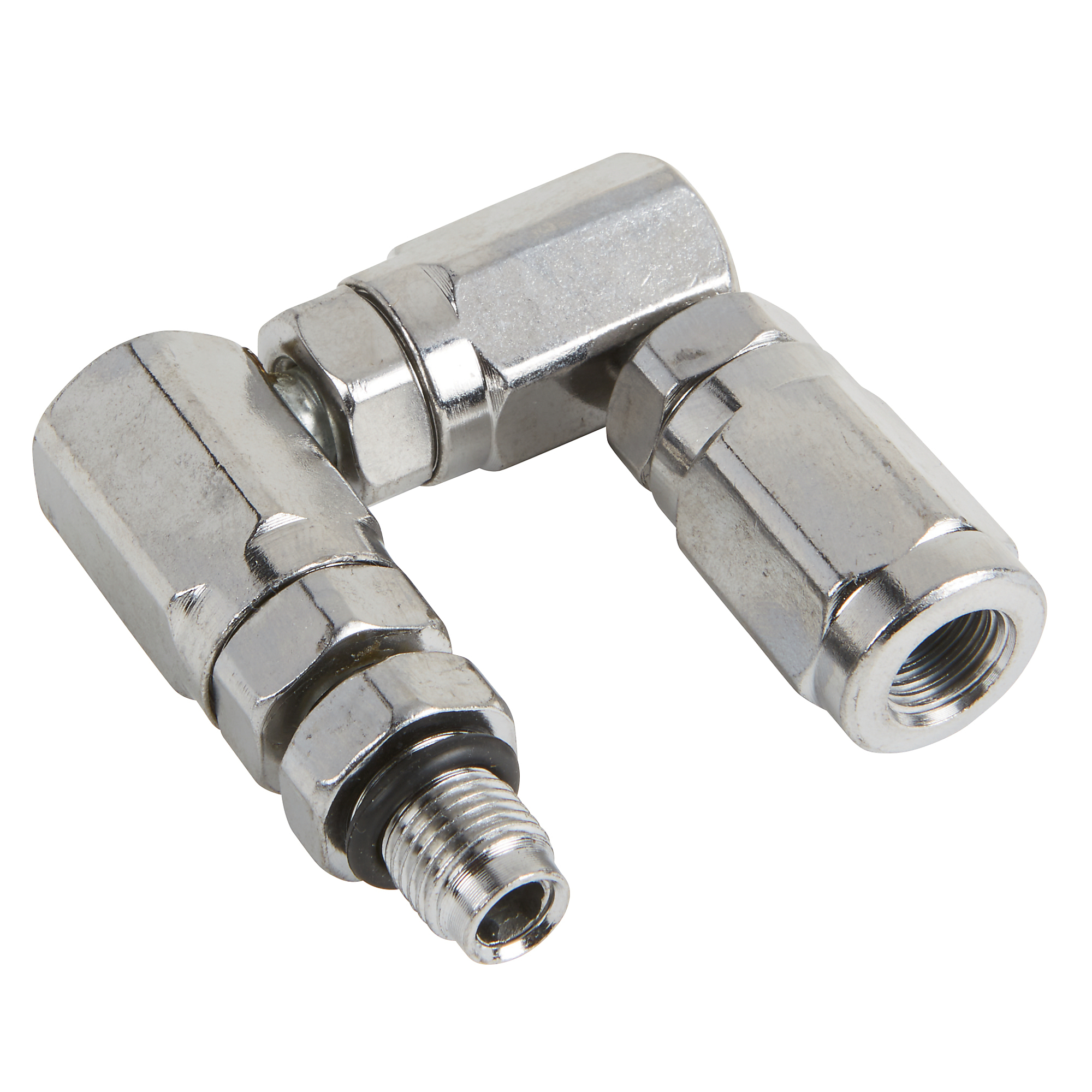 Strongway Grease Z-Swivel, 1/4in. NPT-M x 1/4in. NPT-F, 10,000 Max. PSI